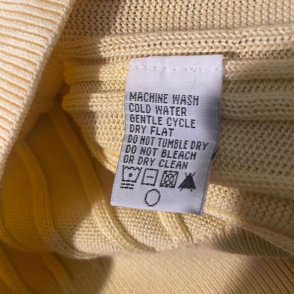 Bobby Jones Sleeveless V-Neck Vest Yellow 100% Cotton Sweater Men's Size 2XL - Picture 5 of 7